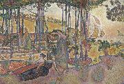 Henri Edmond Cross evening oil painting artist